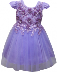 GIRLS DRESSY DRESS (0232351) LILAC